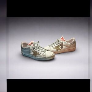 Golden Goose Women’s Superstar Sneakers-White & Gold Star Authentic